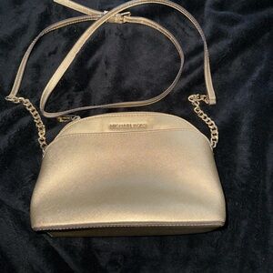 Michael Kors Metallic Gold Crossbody Bag